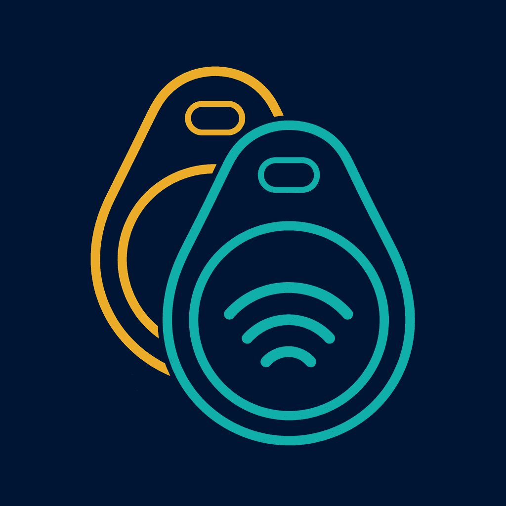 Two overlapping RFID access fobs